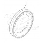 W8810209 - Front Wheel Hub (with Flange) Seal Kit