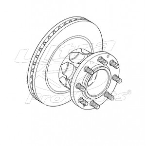 W8810510  -  Front Brake Rotor w/ Hub & Exciter Ring (JB8 - Disc/Drum w/ IFS)