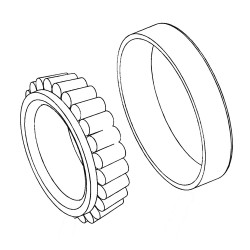 W8820008  -  Front Wheel Outer Bearing Set