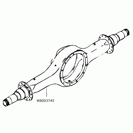 W8003745 - Workhorse W22 Rear Axle Housing