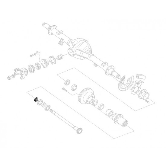 00473628 - Retainer - Rear Wheel Bearing Washer 00473628 - Retainer - Rear Wheel Bearing Washer