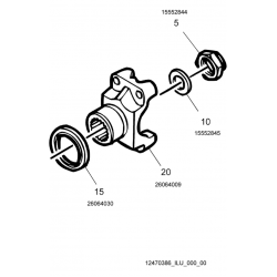 12470386  -  Yoke Kit Diff Drv P/gr(w 