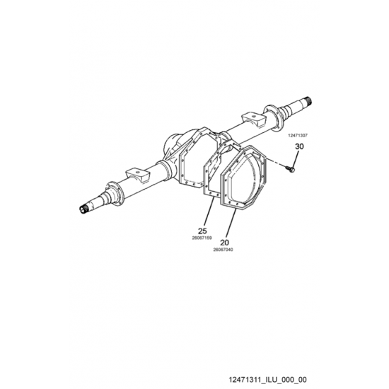 12471311  -  Cover Kit-r/axl Hsg (10. 