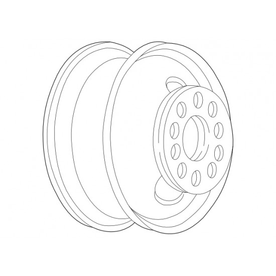 W0002405  -  Wheel Asm - 19.5x6, Offset 5.0, 8 Hole, White W0002405  -  Wheel Asm - 19.5x6, Offset 5.0, 8 Hole, White
