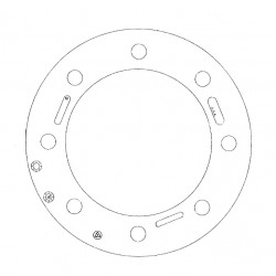 W0003197  -  Spacer-al Whl- 8 Hole-Plastic