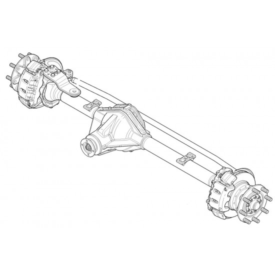 W0006999  -  Axle Asm Front (6.12 Ratio - Driven & Steered)