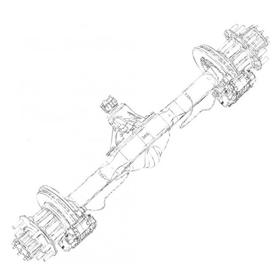 W0009707  -  Axle Asm-rear(5.86ratio) (dana S130)(70mm Quadrau