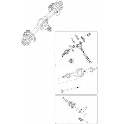 W0009707  -  Axle Asm-rear(5.86ratio) (dana S130)(70mm Quadrau