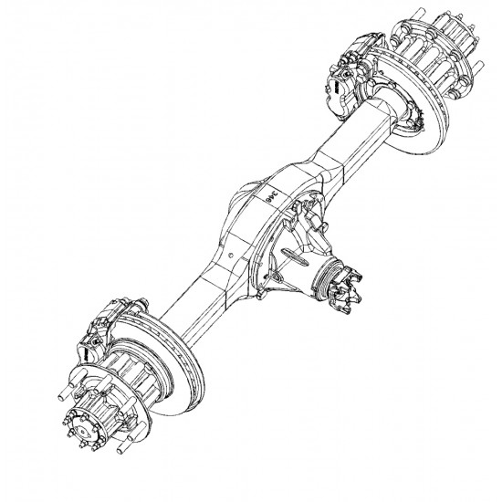 W0010118 - Axle Asm - Rear (5.13 Ratio) (Dana S130) W0010118 - Axle Asm - Rear (5.13 Ratio) (Dana S130)