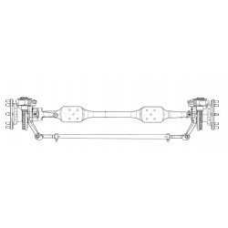 W0012285  -  Axle Asm - Front 6K MFS06
