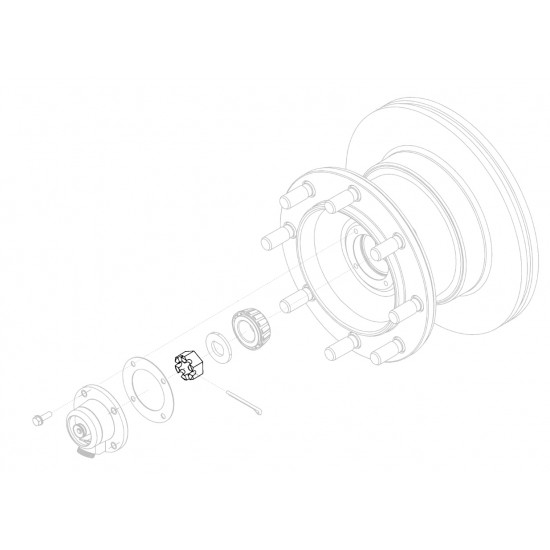 W8000021 - Nut - Front Wheel Bearing (Spindle Nut) W8000021 - Nut - Front Wheel Bearing (Spindle Nut)