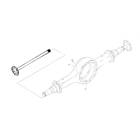 W8000116  -  Shaft Rear Axle W8000116  -  Shaft Rear Axle