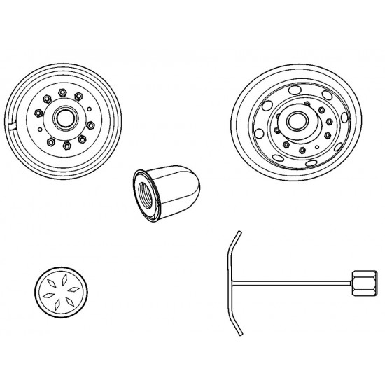 W8003490  -  Wheel Simulators- 19.5 