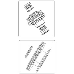 W8003606  -  Hub & Rotor Asm - (dana  M70- M70/m80)(srw)