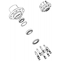 W8003752  -  Hub Asm - With Studs- Bo Th Bearings- Circlip &