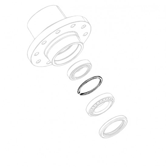 W8003782  -  Circlip - Outer Wheel Bearing Cup Retainer