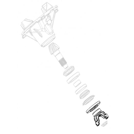 W8005073  -  Yoke And Slinger Asm - Pinion Shaft