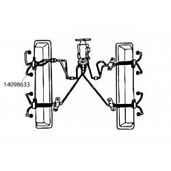 14098633  -  Cylinder 3 Fuel Injection Feed Line (L57 - 6.5L Diesel Mechanical Injection)