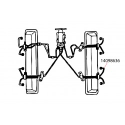 14098636  -  Cylinder 6 Fuel Injection Feed Line (L57 - 6.5L Diesel Mechanical Injection)