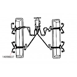 14098637  -  Cylinder 7 Fuel Injection Feed Line (L57 - 6.5L Diesel Mechanical Injection) 