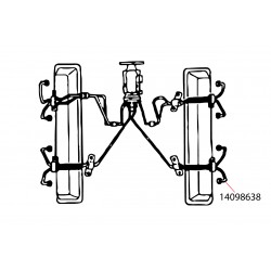 14098638  -  Cylinder 8 Fuel Injection Feed Line (L57 - 6.5L Diesel Mechanical Injection) 