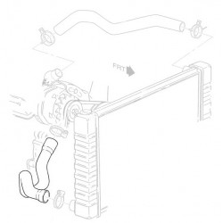 15734120  -  Lower (Outlet) Radiator Hose (L31 - 5.7L)