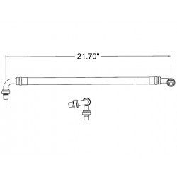W0004931  -  Hose Asm - Primary to Auxiliary Cooler (L4B - 3.9L Cummins w/ Allison 1000)