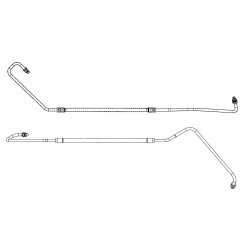 W0004940  -  Hose Asm - Power Steering Booster Inlet (Booster to Gear)