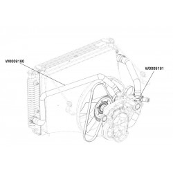 W0008180 - Radiator Inlet Hose (lower)