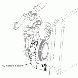 W0009606 - Radiator Outlet Hose (lower)