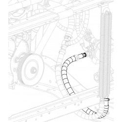 W0010175  -  Hose Asm - Power Steering Gear Outlet (Gear to Cooler)