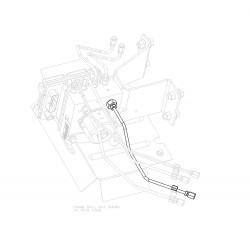 W0010603  -  Hose Asm - Brake Pressure Modulator Valve In, Rear (secondary)