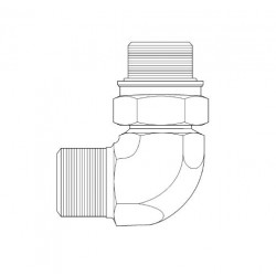 W0011543  -  Adapter-90 Degrees M18 X 1.5 To 13/16 - 16 Ors