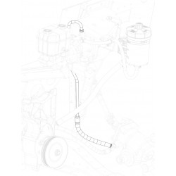 W0012395  -  Hose Asm - Power Steering Booster Inlet (Booster to Gear)
