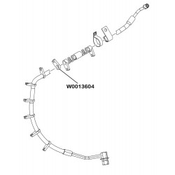 W0013604 - Front Right Hand Side Brake Hose Asm