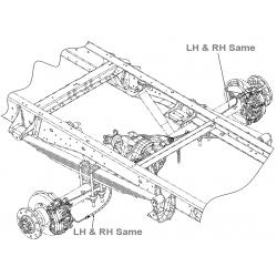W8006755  -  W42 Hose Asm Rear Brake (Same for RH & LH) (JM6 Brake Code)