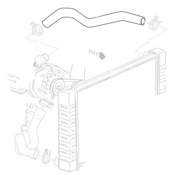 W8800400  -  Upper (Inlet) Radiator Hose (L31 - 5.7L)
