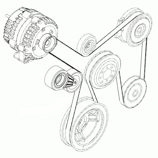 W8830674 - Workhorse P32 Chassis 8.1L Serpentine Drive Belt W8830674 - Workhorse P32 Chassis 8.1L Serpentine Drive Belt