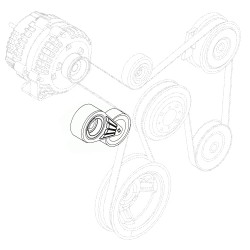 W8832437  -  Workhorse 8.1L Chassis Belt Tensioner with Pulley
