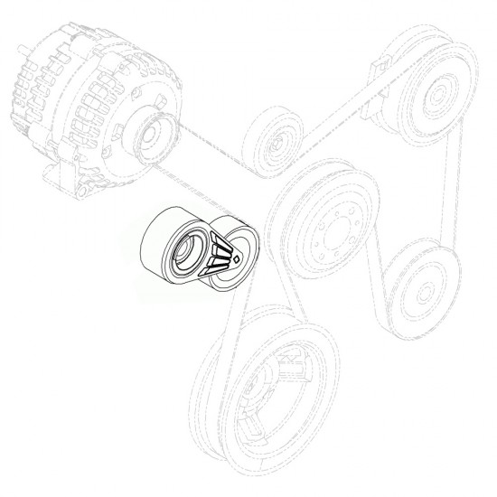 W8832437 - Workhorse 8.1L Chassis Belt Tensioner with Pulley W8832437 - Workhorse 8.1L Chassis Belt Tensioner with Pulley