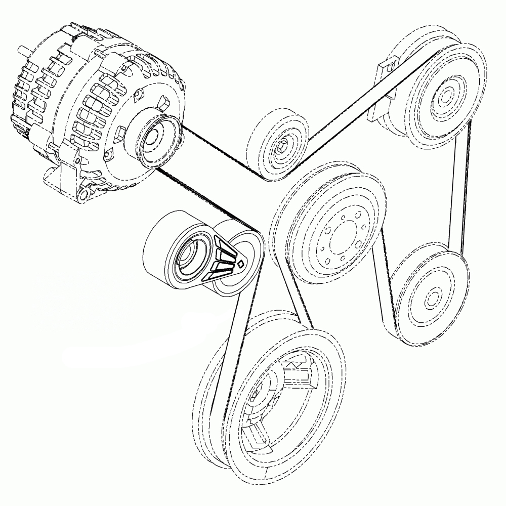 W8830674 - Workhorse P32 Chassis 8.1L Serpentine Drive Belt  display picture 1