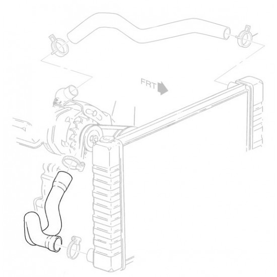 W8835354 - Lower (Outlet) Radiator Hose (L31 - 5.7L) W8835354 - Lower (Outlet) Radiator Hose (L31 - 5.7L)