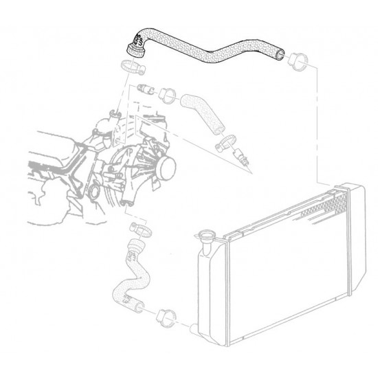15980607  -  Hose  - Radiator Inlet (Upper)