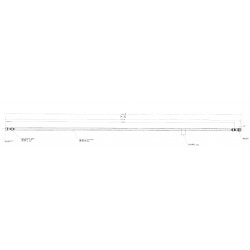 W0000540  -  Hose Asm - Fuel Return Front ~ 57" Length 5/16" Dia