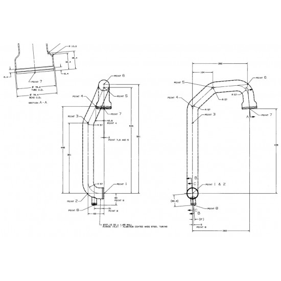 W0003915  -  Pipe - Transmission Fluid Cooler to Engine