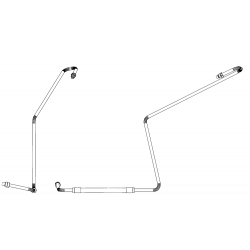 W0004761  -  Hose - Steering Gear to Brake Booster W0004761  -  Hose - Steering Gear to Brake Booster