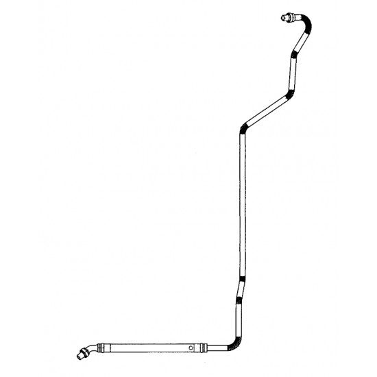 W0004933  -  Hose Asm - Transmission to Primary Cooler (L4B - 3.9L Cummins w/ Allison 1000) W0004933  -  Hose Asm - Transmission to Primary Cooler (L4B - 3.9L Cummins w/ Allison 1000)