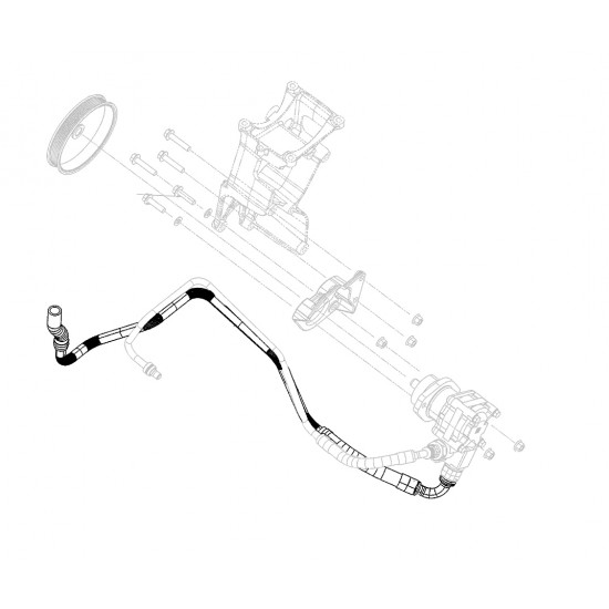 W0004935  -  Hose Asm - Reservoir to Pump W0004935  -  Hose Asm - Reservoir to Pump