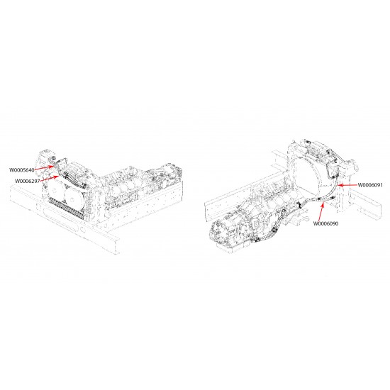 W0006297 - Hose Asm - Trans Fluid Auxiliary Cooler Inlet W0006297 - Hose Asm - Trans Fluid Auxiliary Cooler Inlet