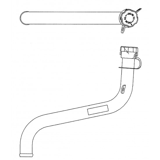 W0007861 - Engine Oil Fill Tube w/ Cap (L6I - 4.5L) W0007861 - Engine Oil Fill Tube w/ Cap (L6I - 4.5L)